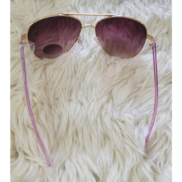 Juicy Couture Pink and Gold Aviator Sunglasses New - Picture 5 of 8